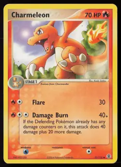 Charmeleon 31/112 Uncommon FireRed & LeafGreen Pokemon Heavily Played - Image 1