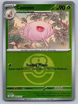 CASCOON (LOVE BALL) 014/217 REVERSE HOLO C POKEMON ASCENDED HEROES NM/M - Image 1