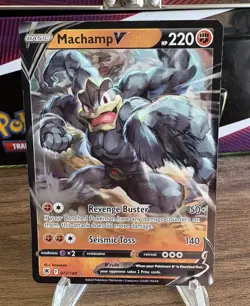 Pokemon TCG Machamp V Ultra Rare SWSH Astral Radiance 072/189 - Image 1