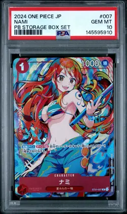 2024 ONE PIECE CARD THE BEST STORAGE BOX #007 NAMI PSA 10 - Image 1