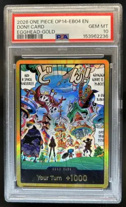 2026 One Piece Azure Seas Seven Egghead Gold Don Card PSA 10 GEM MINT - Image 1