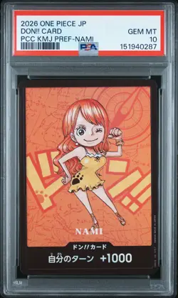 2026 ONE PIECE JAPANESE PREMIUM CARD NAMI DON!! CARD PSA 10 - Image 1