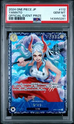 2024 ONE PIECE JAPANESE PROMOS OFFICIAL EVENT PRIZE #112 YAMATO PSA 10 - Image 1
