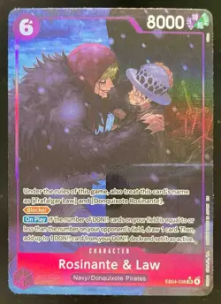 2025 One Piece The Azure Sea's Seven Rosinante & Law Alternate Art EB04-038 - Image 1