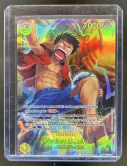 2026 One Piece Adventure on Kami's Island Monkey.D.Luffy Secret Rare #OP15-119 - Image 1