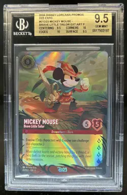 2023 Disney Lorcana Mickey Mouse - Brave Little Tailor Promos #01/D23 BGS 9.5 - Image 1