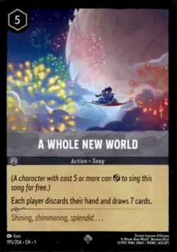 2023 Disney Lorcana The First Chapter A Whole New World #195/204 - Image 1