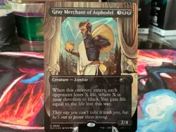 Gray Merchant of Asphodel (Halo Foil) -Foil Near Mint MTG - Image 1