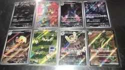 Pokemon TCG AR/SR 8 Card Lot Art Rare Holo Japanese Houndoom Sawsbuck monkidori - Image 1