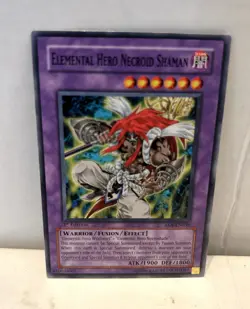 Yu-Gi-Oh! Elemental Hero Necroid Shaman, 1st Edition, Warrior Fusion Effect Card - Image 1