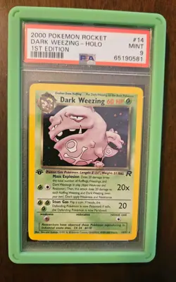 Pokemon Dark Weezing Holo Rare TCG Card 14/82 First Edition - Image 1