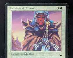 MTG Knights of Thorn- DAMAGED -The Dark Magic the Gathering Card #147 - Image 3