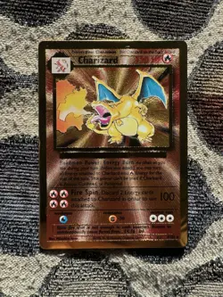 25th Anniversary Celebrations Charizard Metal Holo Promo Pokemon Card 004/102 - Image 1