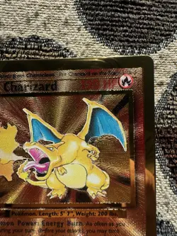 25th Anniversary Celebrations Charizard Metal Holo Promo Pokemon Card 004/102 - Image 4
