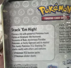 Lot of 3 Pokemon TCG Stacking Tins 2025 Artwork Set Trading Cards Lot New Sealed - Image 3