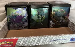 Lot of 3 Pokemon TCG Stacking Tins 2025 Artwork Set Trading Cards Lot New Sealed - Image 5