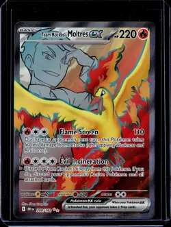 Team Rocket's Moltres ex #208/182 Miscellaneous Cards & Products Pokemon - Image 1