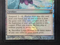 MTG FOIL Lotus Bloom- DAMAGED -Time Spiral PROMO Magic the Gathering Card # 259 - Image 4