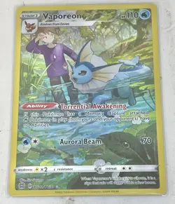 Vaporeon TG02/TG30 Holo Brilliant Stars Trainer Gallery Pokemon Card LP - Image 1