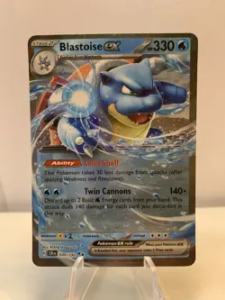 Blastoise ex SV07: Stellar Crown #030/142 Pokemon Card TCG - Image 1