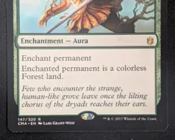 MTG Song of the Dryads- DAMAGED -Commander Anthology Magic the Gathering Card - Image 4