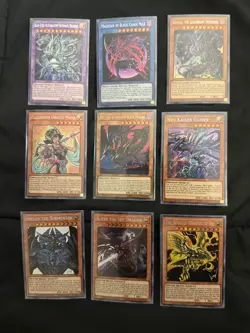 Yugioh Kazuki Takahashi Kaz Signed Cards Lot 9 Gold Tin 2019 Blue Eyes Max + NM - Image 1