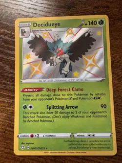 Decidueye - SV003/SV122 - Pokemon Shining Fates Sword Shield Shiny Rare Card NM - Image 1