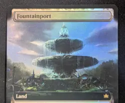 MTG FOIL Fountainport- DAMAGED -Bloomburrow Magic the Gathering Card # 368 - Image 3