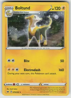 Boltund 076/202 Holo Holo Rare Miscellaneous Cards & Products Pokemon LP - Image 1