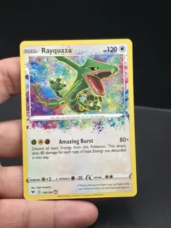 Pokemon TCG Rayquaza Card 138/185 Vivid Voltage Rare Card in NM Condition - Image 2