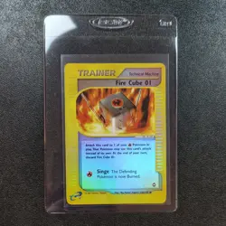 Fire Cube 01 122/147 Aquapolis Unlimited Uncommon Pokemon Card 2003 LP - Image 1