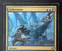 MTG Undermine- DAMAGED - Duel Decks: Ajani vs Nicol Bolas Magic Card # 62 - Image 3