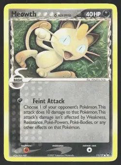 Meowth 11/17 POP Series 5 Pokemon Card HP - Image 1