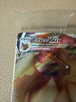 Pokemon TCG Eevee VMAX SWSH087 Black Star Promo Full Art Holo Card Sealed - Image 2