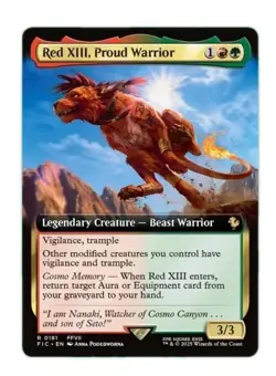 MTG | Red XIII, Proud Warrior #0181 | FINAL FANTASY | EXTENDED ART | NM | EN - Image 1