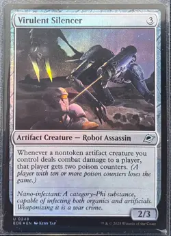 MTG Edge Of Eternities Virulent Silencer Foil (Uncommon) - Image 1