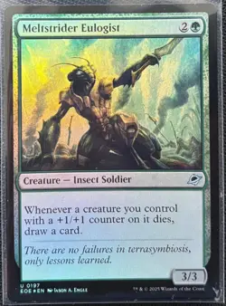 MTG Edge Of Eternities Melstrider Eulogist Foil (Uncommon) - Image 1