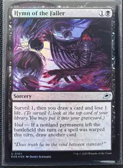 MTG Edge Of Eternities Hymn of the Faller Foil (Uncommon) - Image 1