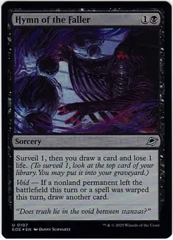 MTG Edge Of Eternities Hymn of the Faller Foil (Uncommon) - Image 2