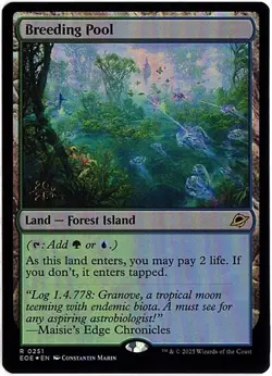 MTG Edge Of Eternities Breeding Pool PreRelease Foil (Rare) - Image 2