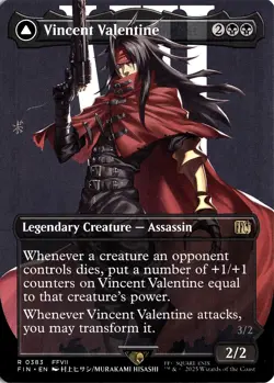 Vincent Valentine (Borderless) #383 (NM) Final Fantasy FIN Magic MTG - Image 1