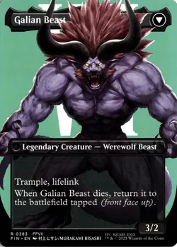 Vincent Valentine (Borderless) #383 (NM) Final Fantasy FIN Magic MTG - Image 2