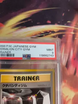 Pokemon Card Vermilion City Gym Vintage Rare Japanese Gym heroes 1998 PSA 9 - Image 4