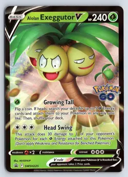 ALOLAN EXEGGUTOR V SWSH225 HOLO PROMO SWORD & SHIELD PROMO POKEMON NM - Image 1