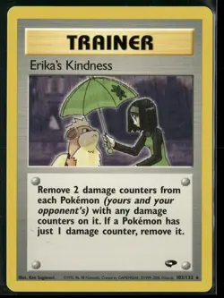 Erika's Kindness 103/132 Rare Gym Challenge Pokemon Heavily Played - Image 1