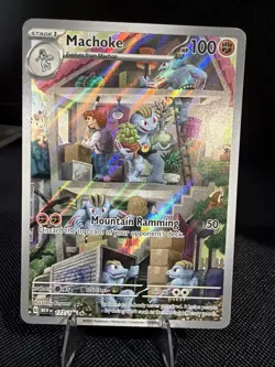 Pokemon TCG - Machoke 177/165 SV 151 - Illustration Rare Holo - NM - Image 1