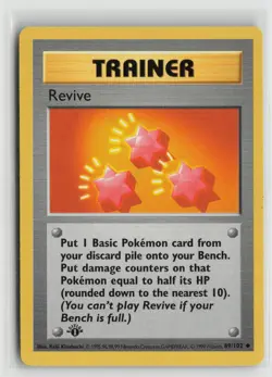 1st Edition Revive 89/102 Uncommon Base Set Shadowless Pokemon NM - Image 1