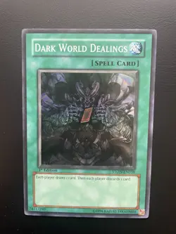 Yugioh Dark World Dealings STON-EN038 Super Rare 1st Edition HP - Image 1