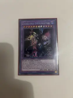 YUGIOH 1st Ed BPRO-EN036 SECRET RARE DARKLORD EVENINGSTAR - Image 1