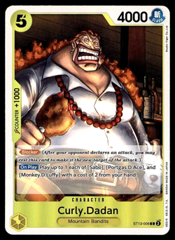 CURLY DADAN ST13-006 C THE THREE BROTHERS ULTRA DECK ONE PIECE CARD GAME NM - Image 1